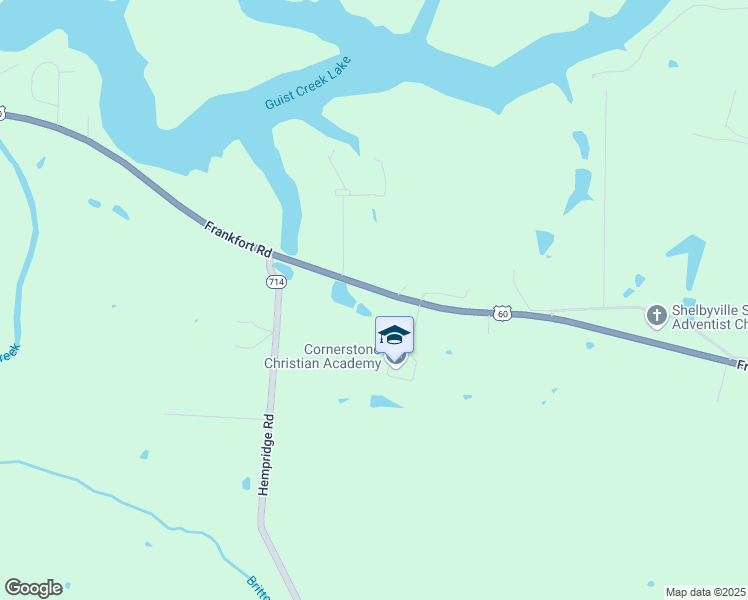 map of restaurants, bars, coffee shops, grocery stores, and more near 3764 Frankfort Road in Shelbyville