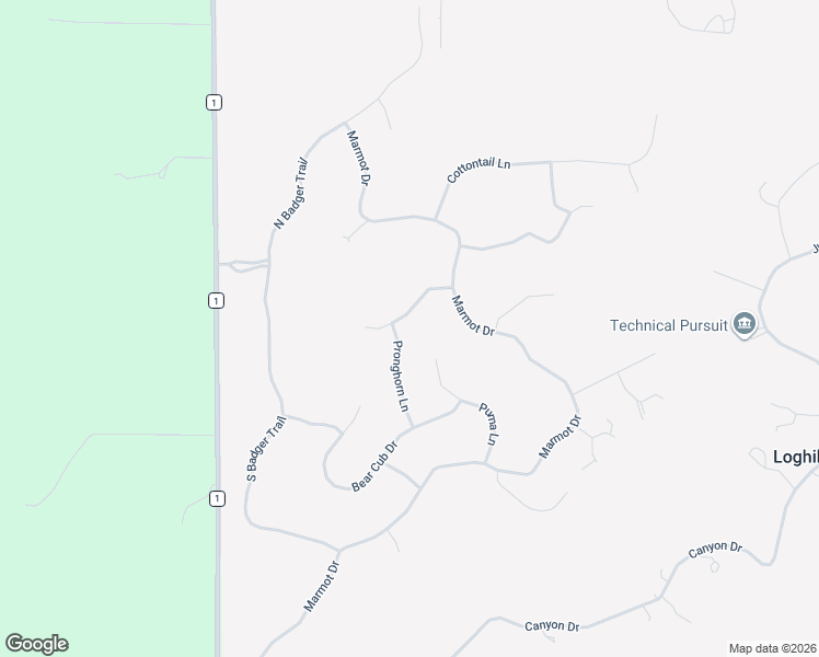 map of restaurants, bars, coffee shops, grocery stores, and more near 205 Pronghorn Lane in Ridgway