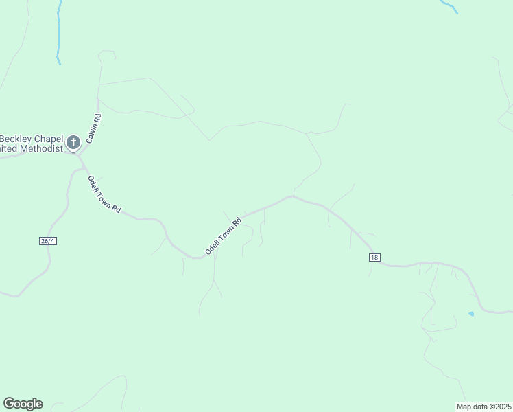 map of restaurants, bars, coffee shops, grocery stores, and more near 1414 Odell Town Road in Nettie