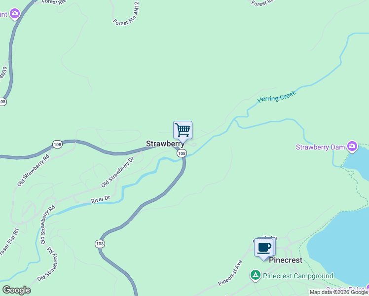 map of restaurants, bars, coffee shops, grocery stores, and more near 28635 Herring Creek Lane in Strawberry