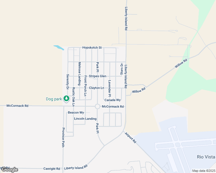 map of restaurants, bars, coffee shops, grocery stores, and more near 2107 Lavender Place in Rio Vista