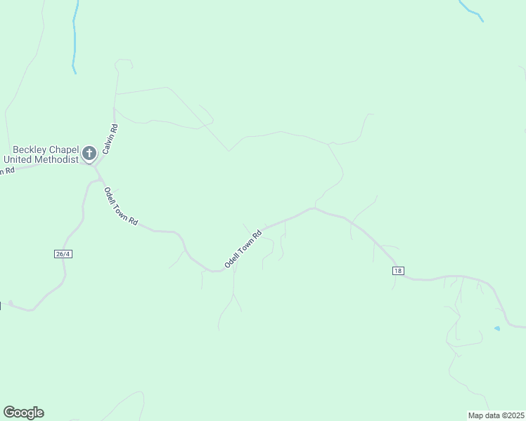 map of restaurants, bars, coffee shops, grocery stores, and more near 1414 Odell Town Road in Nettie