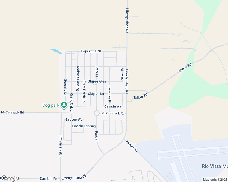 map of restaurants, bars, coffee shops, grocery stores, and more near 2119 Revival Lane in Rio Vista