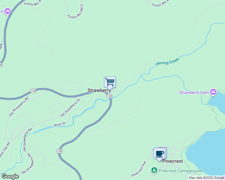 map of restaurants, bars, coffee shops, grocery stores, and more near 28635 Herring Creek Lane in Strawberry
