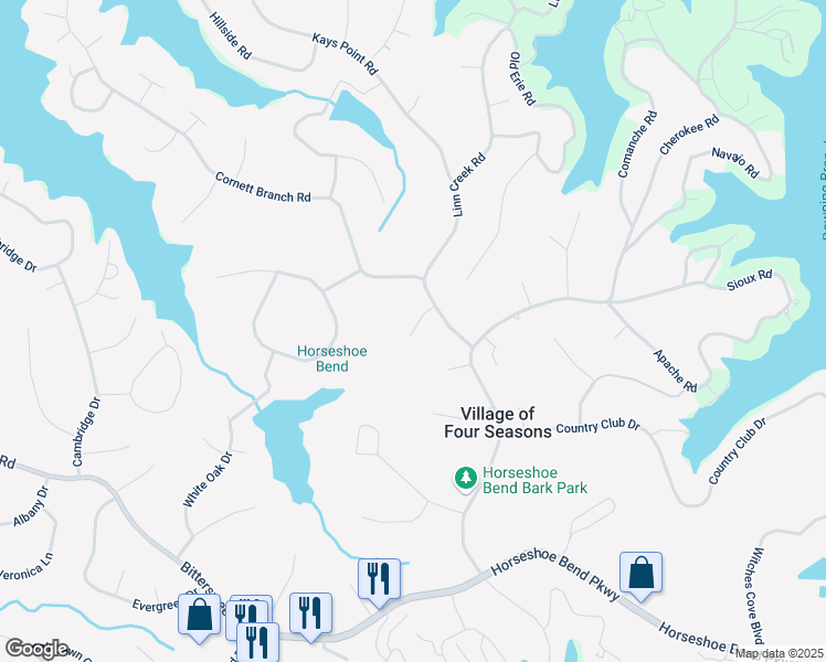 map of restaurants, bars, coffee shops, grocery stores, and more near 2-98 Summer Street in Village of Four Seasons