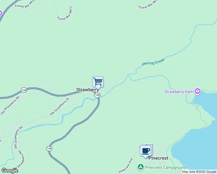 map of restaurants, bars, coffee shops, grocery stores, and more near 28707 Herring Creek Lane in Cold Springs