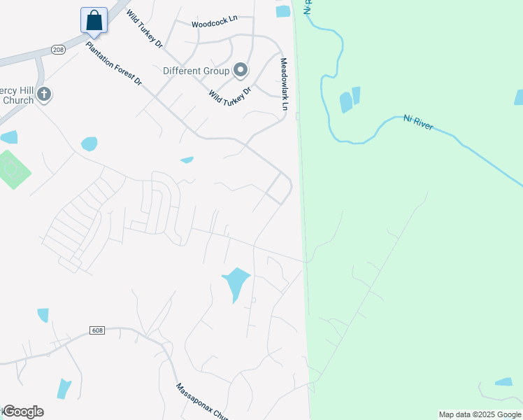 map of restaurants, bars, coffee shops, grocery stores, and more near 10207 Bayberry Lane in Spotsylvania Courthouse