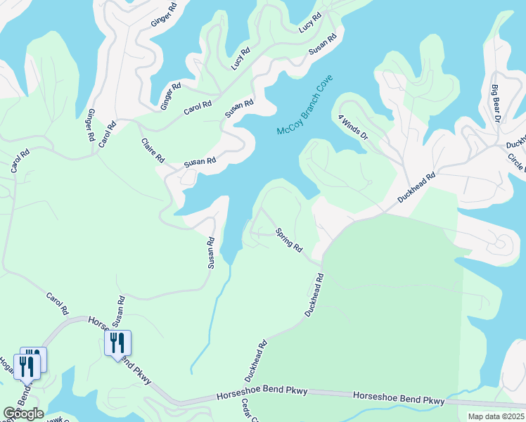 map of restaurants, bars, coffee shops, grocery stores, and more near 400-498 Spring Road in Lake Ozark