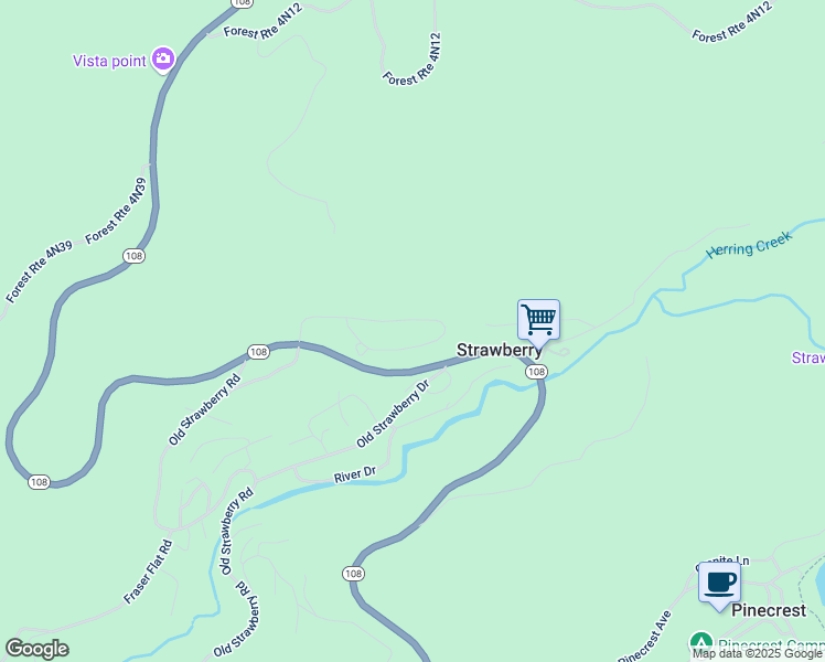 map of restaurants, bars, coffee shops, grocery stores, and more near 28519 Georges Drive in Strawberry