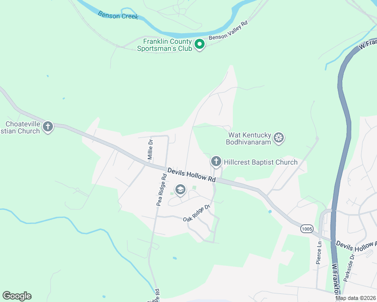 map of restaurants, bars, coffee shops, grocery stores, and more near 830 Moss Lane in Frankfort