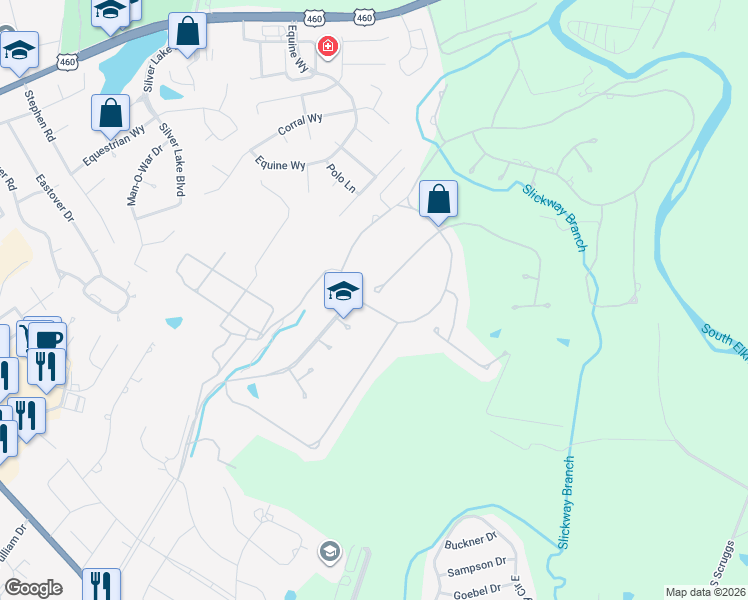 map of restaurants, bars, coffee shops, grocery stores, and more near 256 Duntreath Street in Frankfort