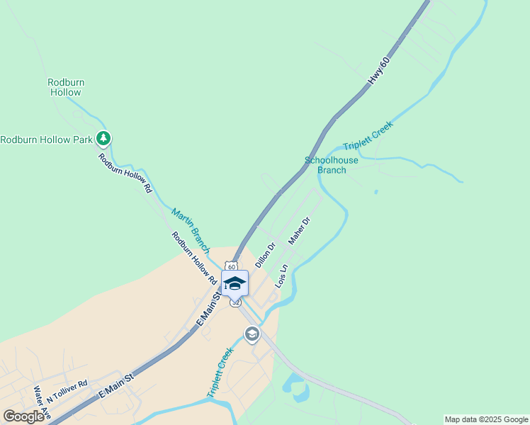 map of restaurants, bars, coffee shops, grocery stores, and more near 113 Justin Drive in Morehead