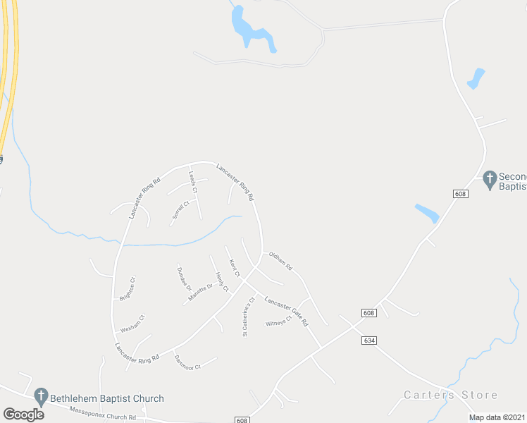 map of restaurants, bars, coffee shops, grocery stores, and more near 4012 Lancaster Ring Road in Fredericksburg