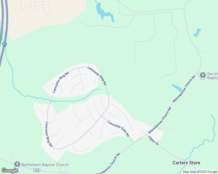 map of restaurants, bars, coffee shops, grocery stores, and more near 4012 Lancaster Ring Road in Fredericksburg