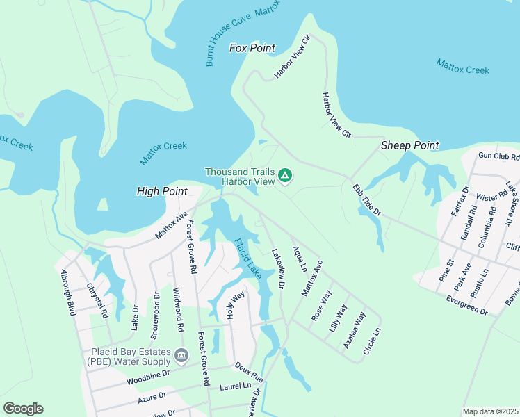 map of restaurants, bars, coffee shops, grocery stores, and more near 1051 Mattox Avenue in Colonial Beach