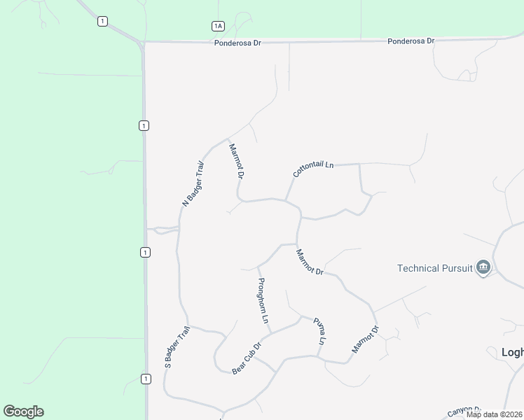 map of restaurants, bars, coffee shops, grocery stores, and more near 1665 Marmot Dr in Ridgway