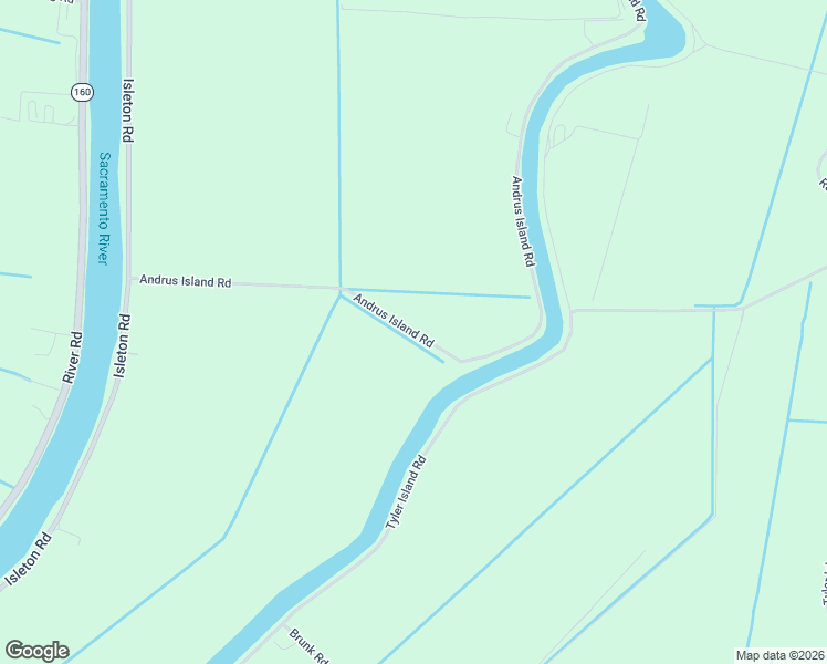 map of restaurants, bars, coffee shops, grocery stores, and more near 15440-15570 Andrus Island Road in Isleton