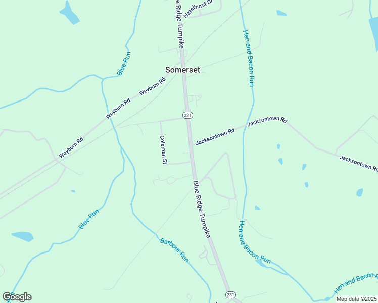 map of restaurants, bars, coffee shops, grocery stores, and more near 14480 Blue Ridge Turnpike in Somerset