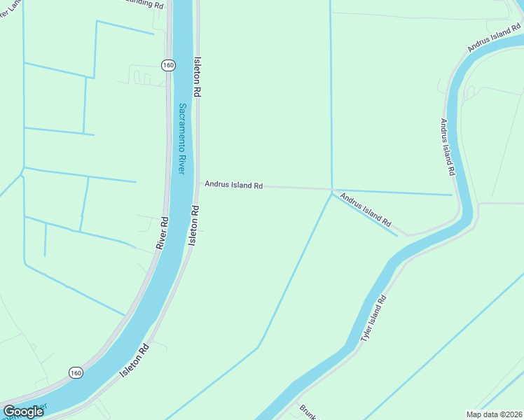 map of restaurants, bars, coffee shops, grocery stores, and more near 15731 Andrus Island Road in Isleton