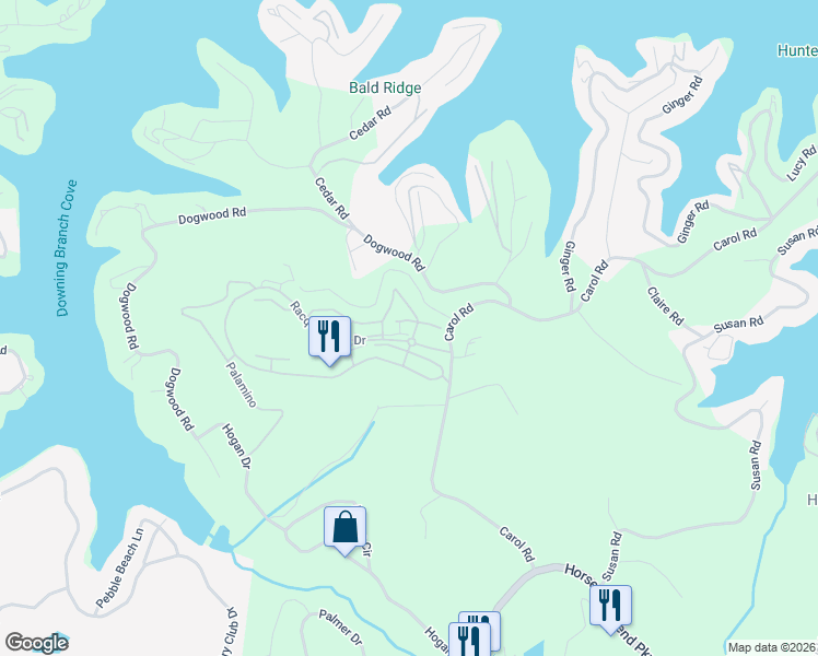 map of restaurants, bars, coffee shops, grocery stores, and more near 23 East Casa Seville Drive in Lake Ozark