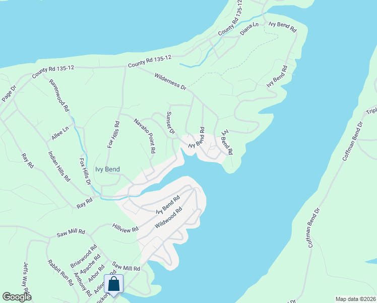 map of restaurants, bars, coffee shops, grocery stores, and more near 34296-34308 Ivy Bend Road in Stover