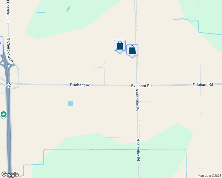 map of restaurants, bars, coffee shops, grocery stores, and more near 5692 East Jahant Road in Galt