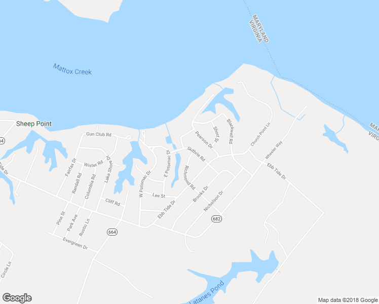 map of restaurants, bars, coffee shops, grocery stores, and more near 351 Richmond Road in Colonial Beach