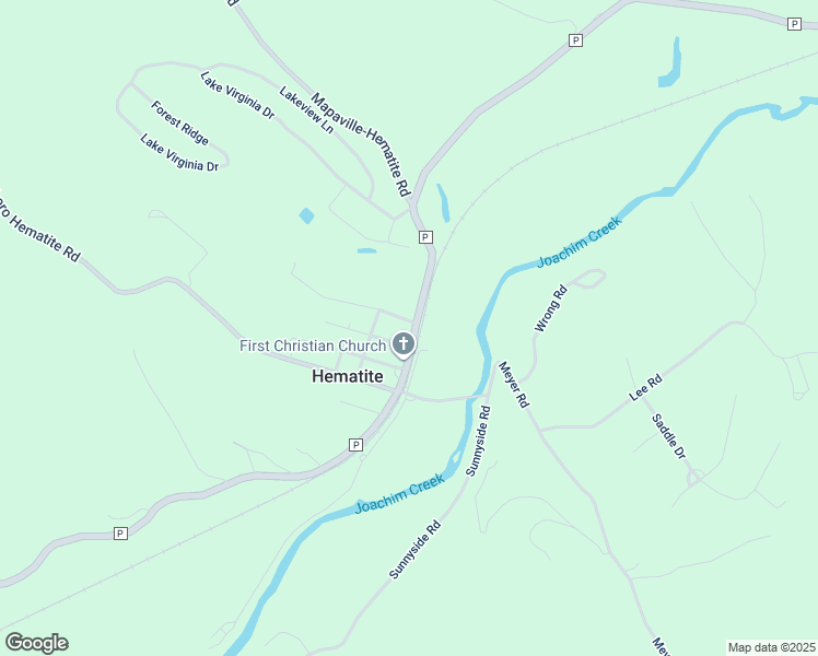 map of restaurants, bars, coffee shops, grocery stores, and more near 3661 State Highway P in Festus