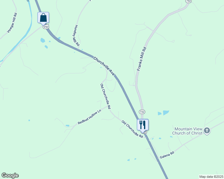 map of restaurants, bars, coffee shops, grocery stores, and more near 39 Virginia Avenue in Staunton