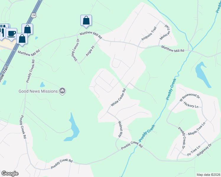 map of restaurants, bars, coffee shops, grocery stores, and more near 423 Oland Street in Ruckersville