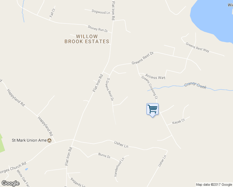 map of restaurants, bars, coffee shops, grocery stores, and more near 19520 South Greens Rest Drive in Great Mills