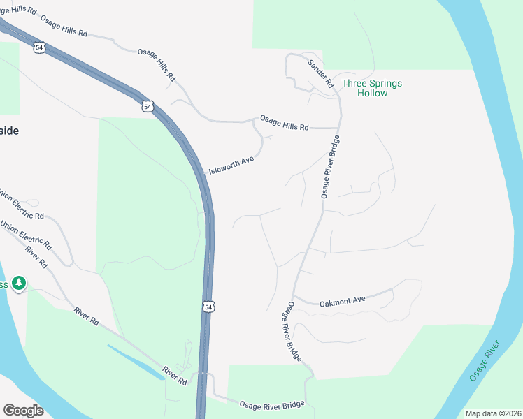 map of restaurants, bars, coffee shops, grocery stores, and more near Bay Hill Court in Eldon
