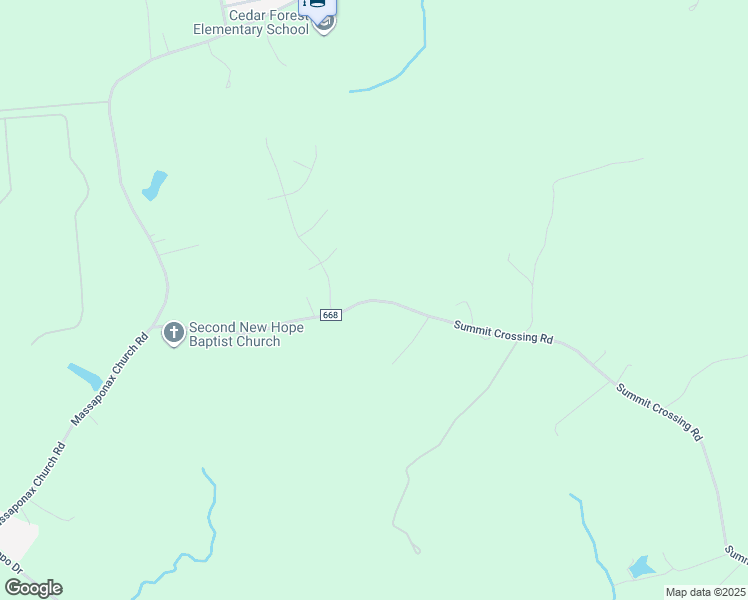 map of restaurants, bars, coffee shops, grocery stores, and more near 3667 Summit Crossing Road in Fredericksburg