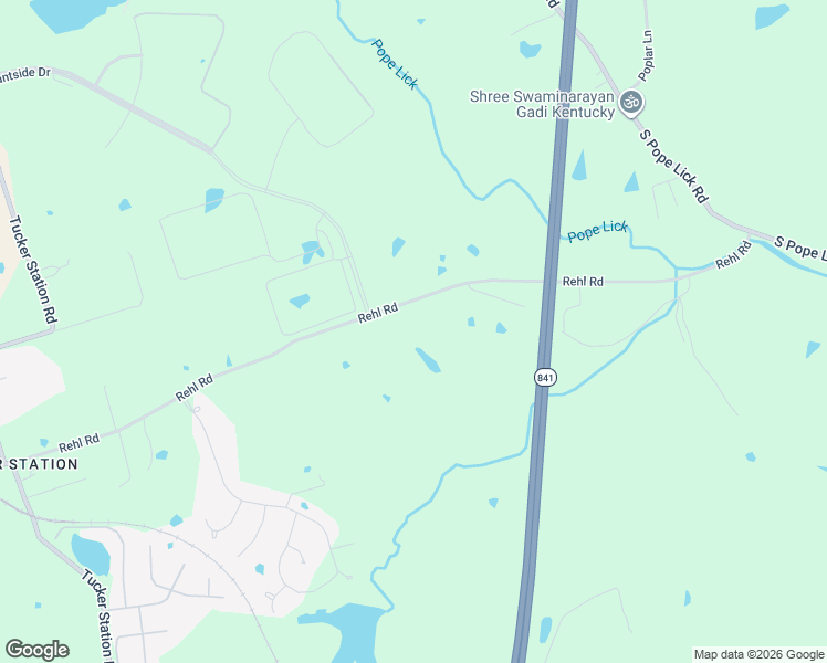 map of restaurants, bars, coffee shops, grocery stores, and more near 13208 Rehl Road in Louisville