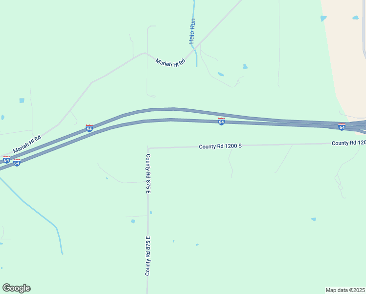 map of restaurants, bars, coffee shops, grocery stores, and more near County Road 2190 North in Ferdinand