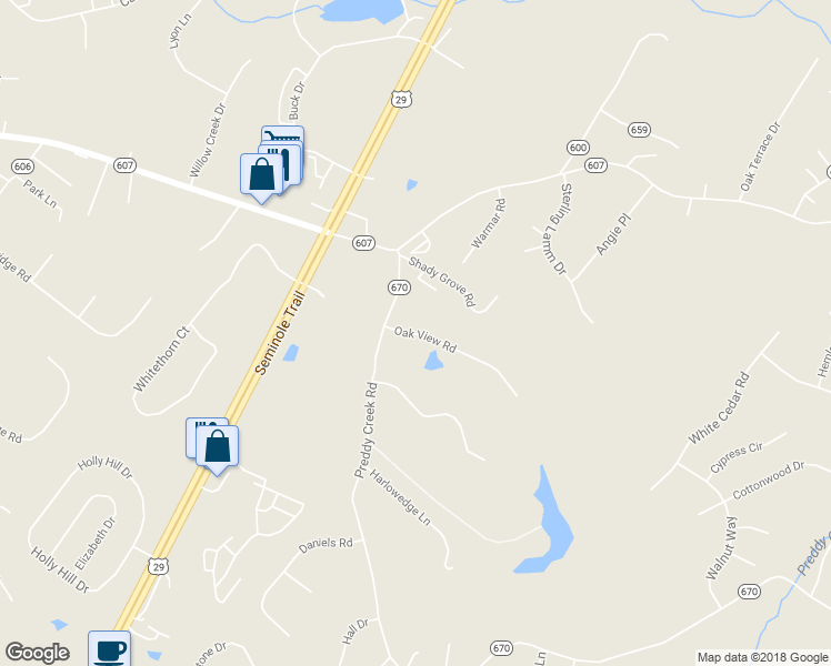 map of restaurants, bars, coffee shops, grocery stores, and more near 85 Oak View Road in Barboursville