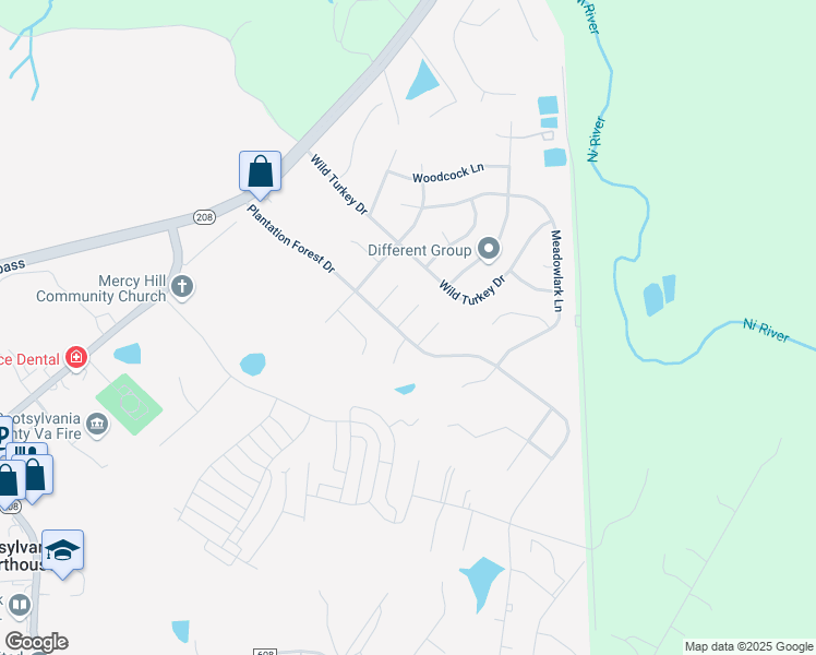 map of restaurants, bars, coffee shops, grocery stores, and more near 10401 Maguire Court in Spotsylvania Courthouse