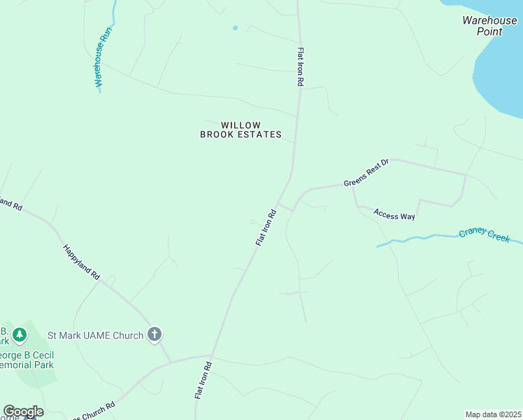 map of restaurants, bars, coffee shops, grocery stores, and more near 45868 Governors Court in Great Mills
