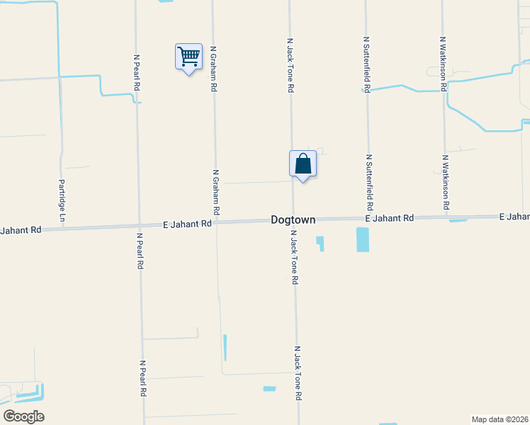 map of restaurants, bars, coffee shops, grocery stores, and more near 13393 East Jahant Road in Acampo