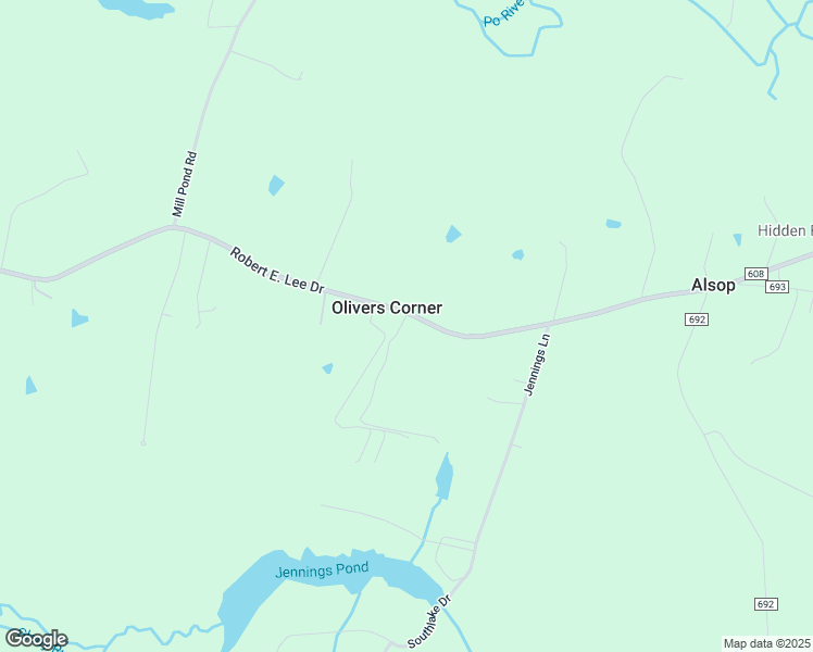 map of restaurants, bars, coffee shops, grocery stores, and more near 9414 Robert E. Lee Drive in Spotsylvania Courthouse