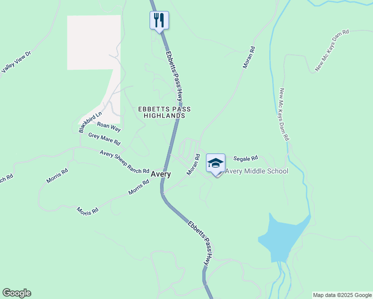 map of restaurants, bars, coffee shops, grocery stores, and more near 4482 Moran Road in Arnold