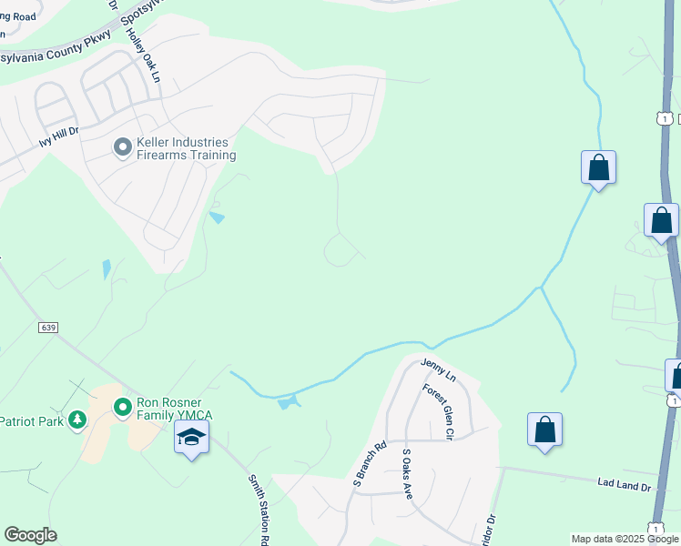 map of restaurants, bars, coffee shops, grocery stores, and more near 5008 Birch Leaf Circle in Fredericksburg