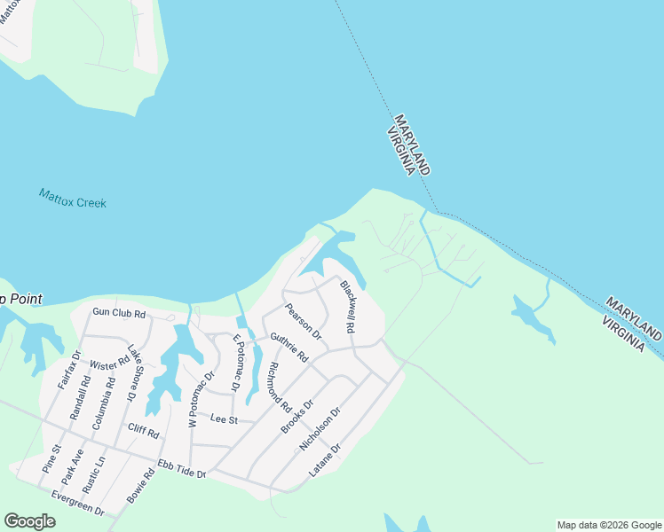 map of restaurants, bars, coffee shops, grocery stores, and more near 151 Blackwell Road in Colonial Beach