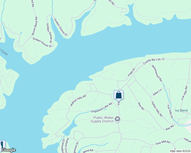 map of restaurants, bars, coffee shops, grocery stores, and more near Woodson Point Road in Morgan County