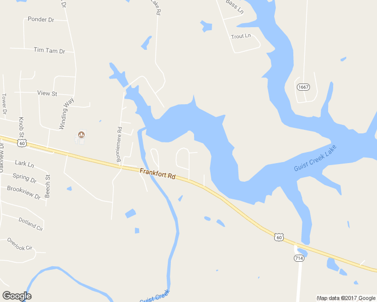 map of restaurants, bars, coffee shops, grocery stores, and more near 107 Shoreline Drive in Shelbyville