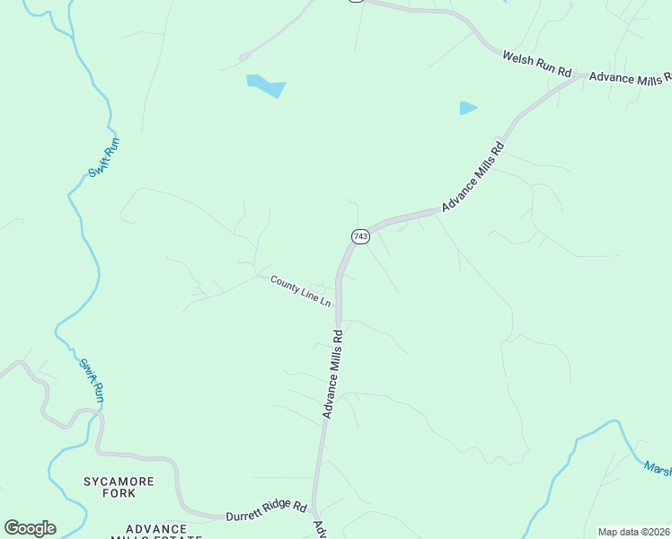 map of restaurants, bars, coffee shops, grocery stores, and more near 3902-4004 Advance Mills Road in Ruckersville