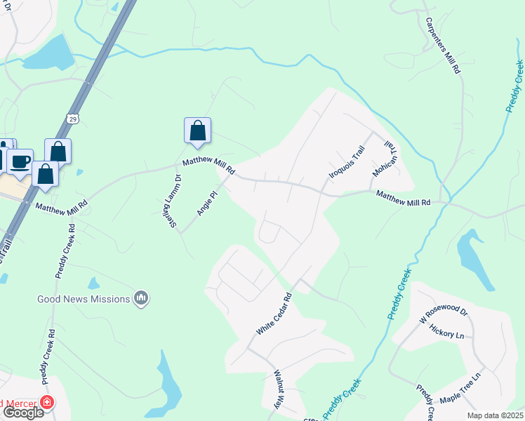 map of restaurants, bars, coffee shops, grocery stores, and more near 197 Richards Ct in Ruckersville