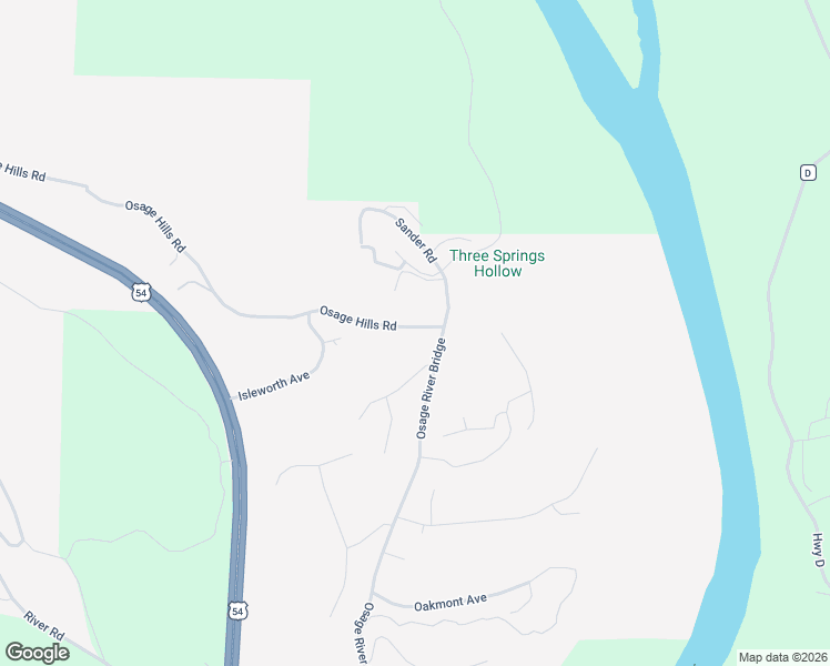 map of restaurants, bars, coffee shops, grocery stores, and more near 100 Osage Hills Road in Lake Ozark