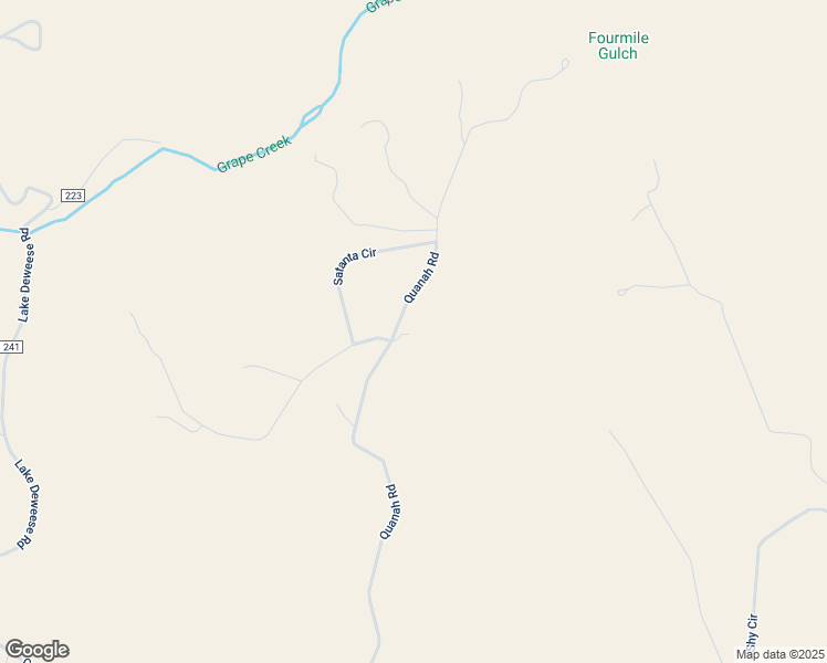 map of restaurants, bars, coffee shops, grocery stores, and more near 1255 Quanah Road in Westcliffe