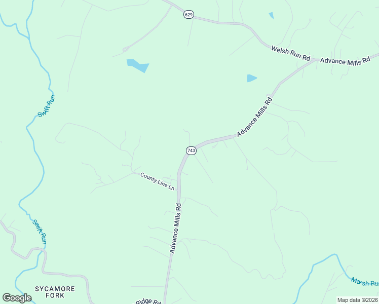 map of restaurants, bars, coffee shops, grocery stores, and more near 3902 Advance Mills Road in Ruckersville